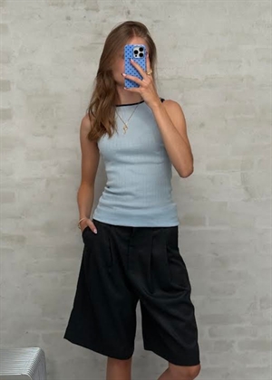 NPS tank top kontrast Light Blue/Marine Nørgaard På Strøget